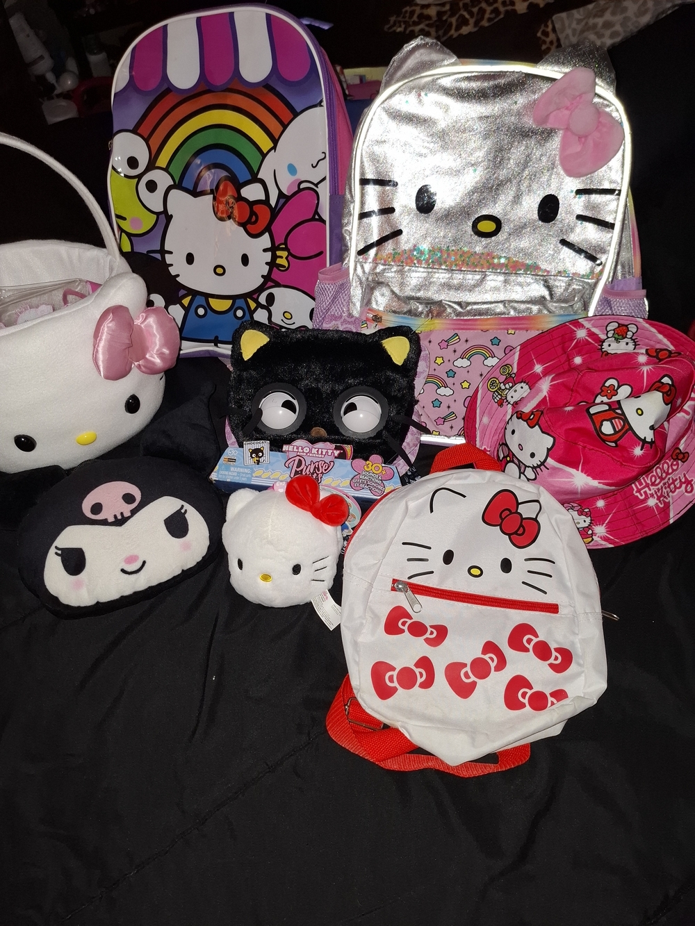Hello Kitty Kids Silver & Pink Backpack Collection - Cute Character Bags